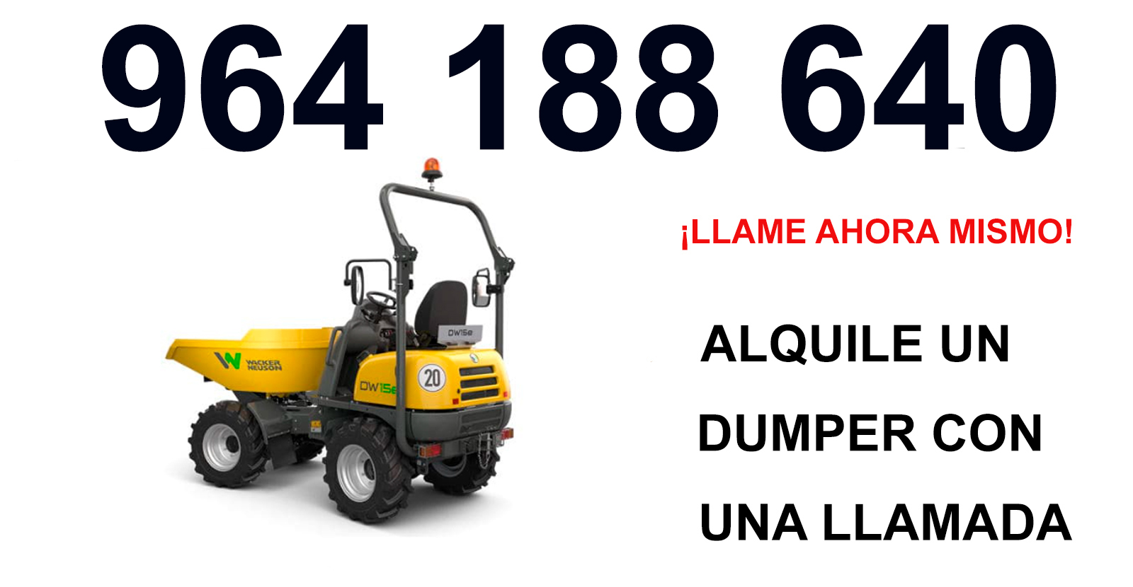 Dumper en Alquiler en Chert/xert