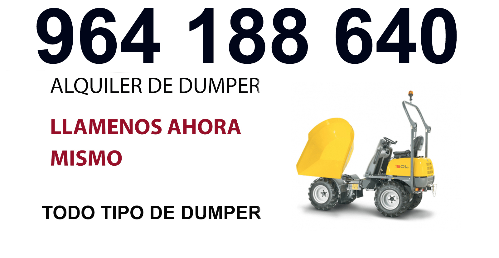 Chert/xert Dumper en Alquiler