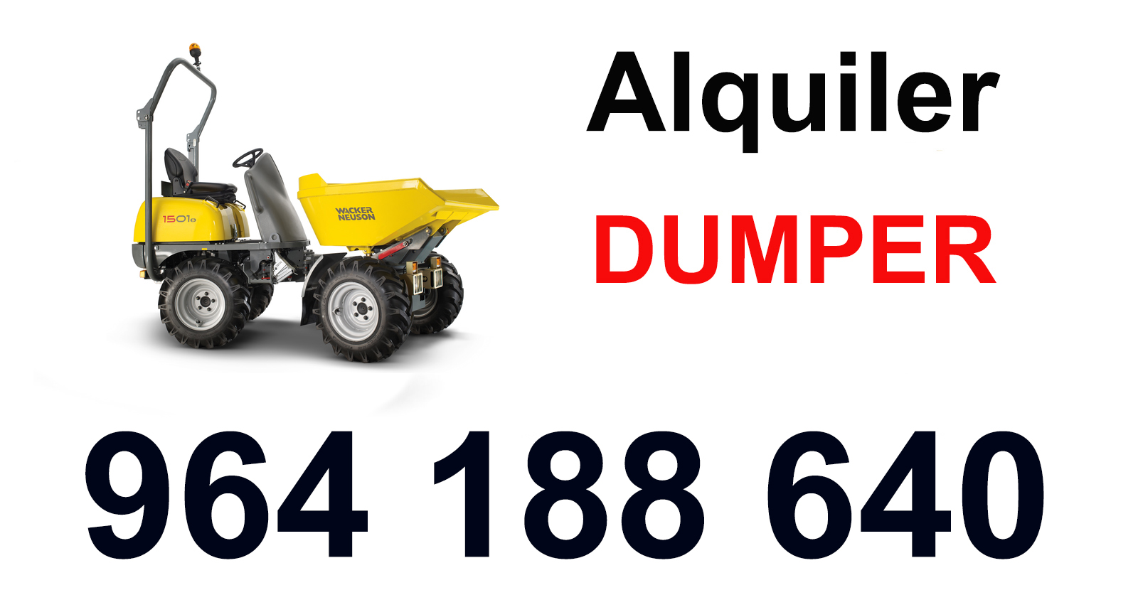 Alquiler Mini Dumper Canet Lo Roig